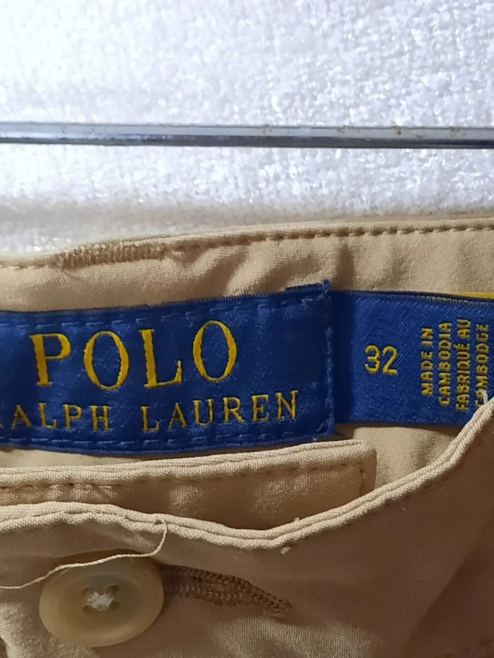 Polo Ralph Lauren Shorts Men's 32 , Stretch Classic Fit, Tan Golf Chino Preppy